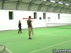 Hunks Court de tennis sucent