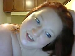 particionamento selvagem Redhead BBW em webcam