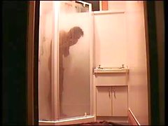 steves private shower wank and cums