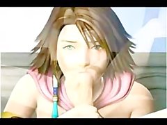 Final Fantasy X Yuna получает выебанная