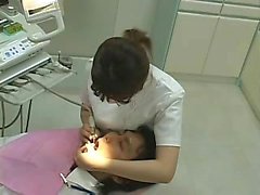Mignon, Asiatique, dentiste, travaux, corné, patient ...