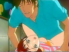 Virgin Hentai Redhead милашка запускается пизда разбиты и пузырей