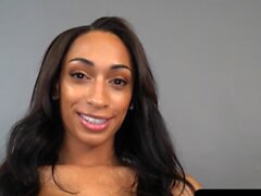 Ebony tranny anally drilled by BBC