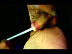 Homme gay transexuelle en sonnant urétrale de lingerie cock dildo