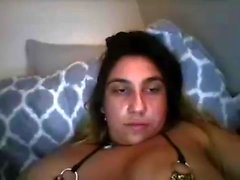 Mature with big boobs sucking small dick