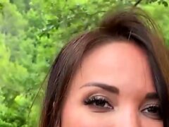 Outdoor threesome with Anissa Kate Megane Lopez