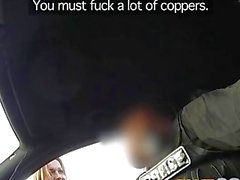 Fake Cop Anal slut gets cop cum in her butt