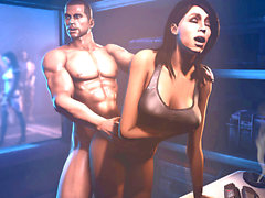 Mass effect, cartoon long, 3d anal