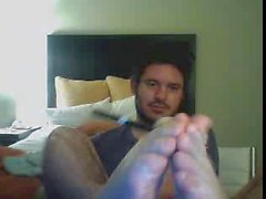 Gars rectilignes pieds sur webcam # 306