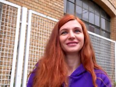 Deutscher Scout - Skinny Ginger Teen Lina Joy Pickup und Fick