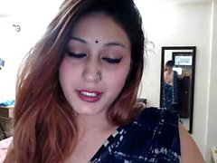 Amateur indio desi masturbación en webcam