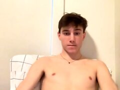 Solo masturbation and gay climax