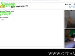 Omegle мастурбация сдержанный Жанна бее