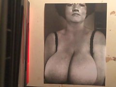 Vintage big boobs MILF cum tribute