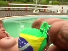 Aventura Brasil com Latina Slut Gabe