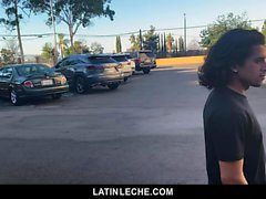 LatinLeche - Cute Latino Boy Sucks An Uncut Cock