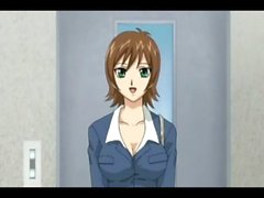 Anime girl gets the dick in the elevator