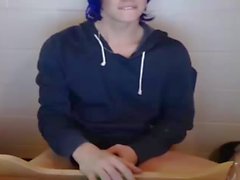 Azul, cabelo, ts, castidade, gaiola, webcam