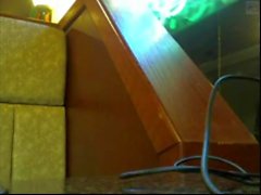 Loirinho dentro barra de lampejos comuns na webcam