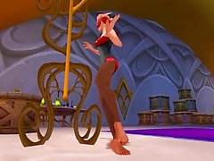 Sexy Blood Elf dancing for your cum!