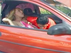 Tgirl fucks her boy near his car