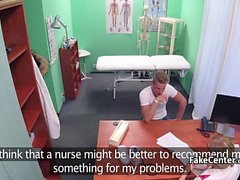 Milf nurse fucks in hospital office