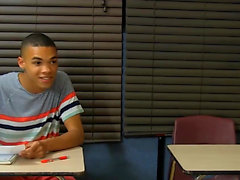 Ebony twink butt banged by his teacher