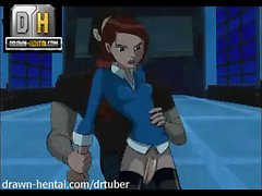 Ben 10 de Camaras - a Gwen guarda Kevin con una mamada