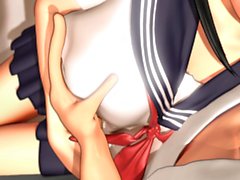 Cute 3d animated hentai tittyfucked