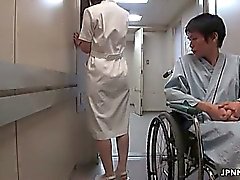 Cute Japanese nurse gets groped