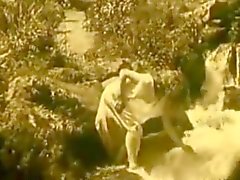 VINTAGE EROTISCHE Film 7 - Haut Girl at Wasserfall 1.920