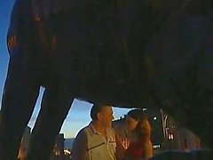 Russian couple having public sex outdoor