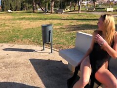 Chubby Amateur Milf Sarah Janes Outdoor Masturbation