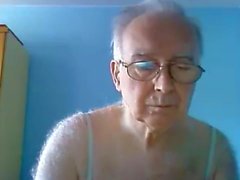 abuelo cum en la webcam