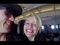 blowjob in a airplane