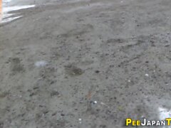 Asian sluts public peeing