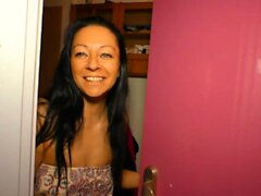 AmateurEuro - Tattooed redhead in her 40s sucks dick and