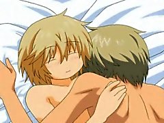Zwei geile Hentai Homosexuell die Sex drinnen