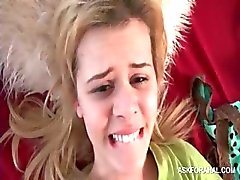 Do blondie clit vibrando chega bunda fodido de orgasmo