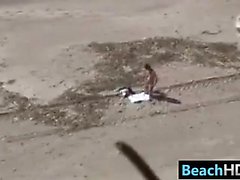 Amateur Couple Fucking At The Beach