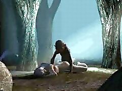 Bambina 3D di scopata difficile nella foresta dal di Gollum
