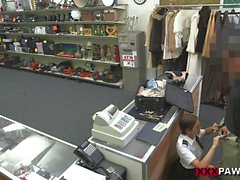 Latina stewardess pounded by pawn guy