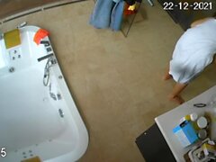 amatööri piilotettu kamerat suihku
