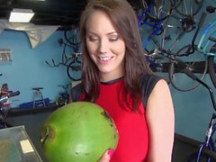 Big melons woman nailed by pervert dude