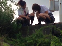 Piss gushing schoolgirls