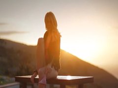 Sonnenuntergang in von Malibu in der Kunst Trippen Film