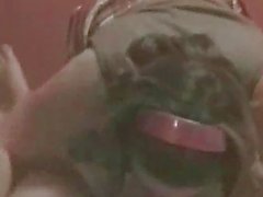 Wife39s pembe gözlük üzerinde cumshot Blowjob