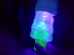 Glow in the Dark condom, Fleshlight fucking cumplay