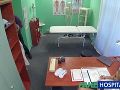 FakeHospital Hemşirelik sperma bir numune için penis berbat