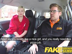 Fake Driving School Back seat pussy squirting and creampie